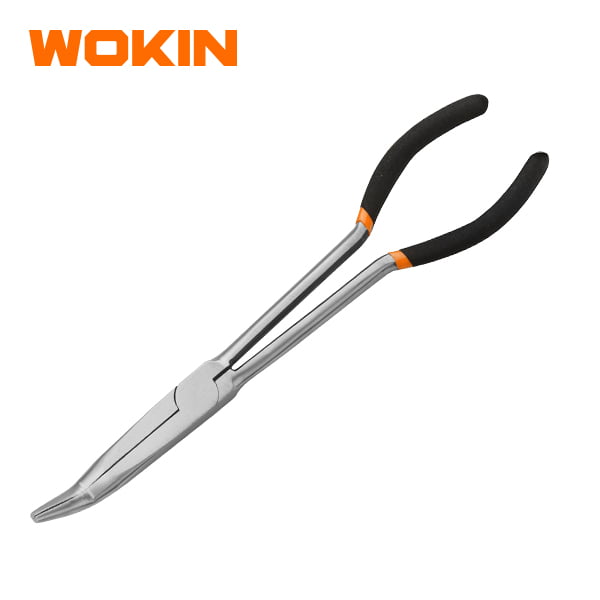 Kìm mũi nhọn dài cong 45 độ 11″