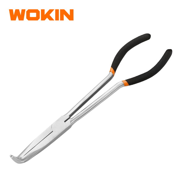 Kìm mũi nhọn dài cong 90 độ 11″