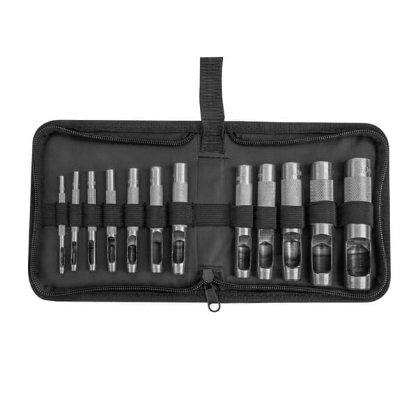 Bộ mũi đục lỗ băng da 12 chi tiết - ảnh 2