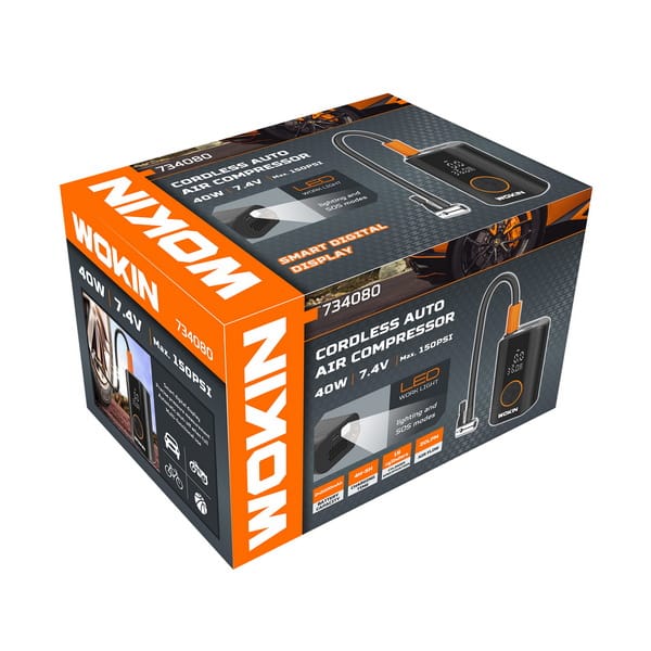 Máy nén khí mini ô tô dùng pin 7.4V - ảnh 5