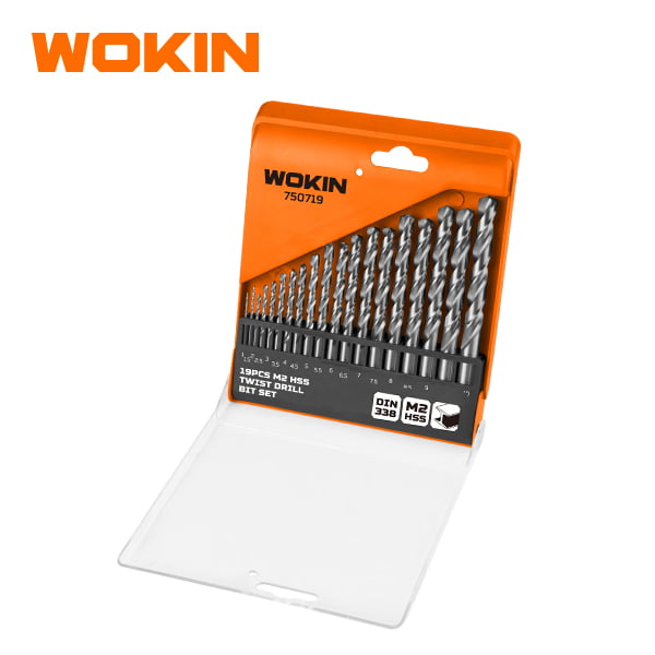 Bộ mũi khoan xoắn HSS M2 19 chi tiết